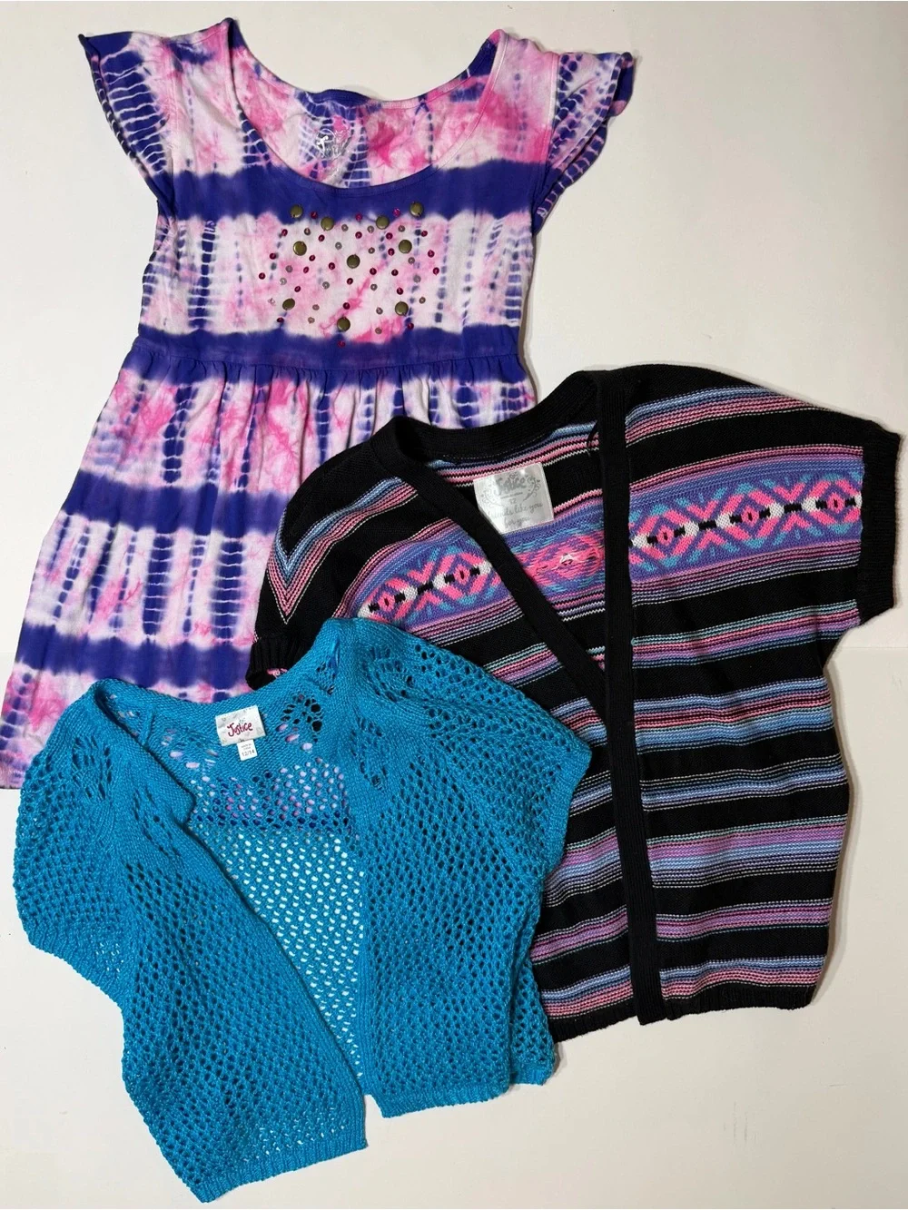 Lot of Justice Tops/Shrugs Girls Size 12/14